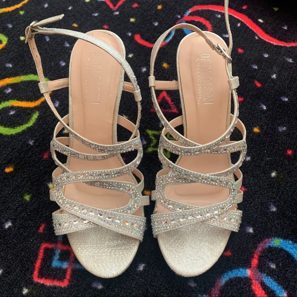 Silver Sparkly Heels